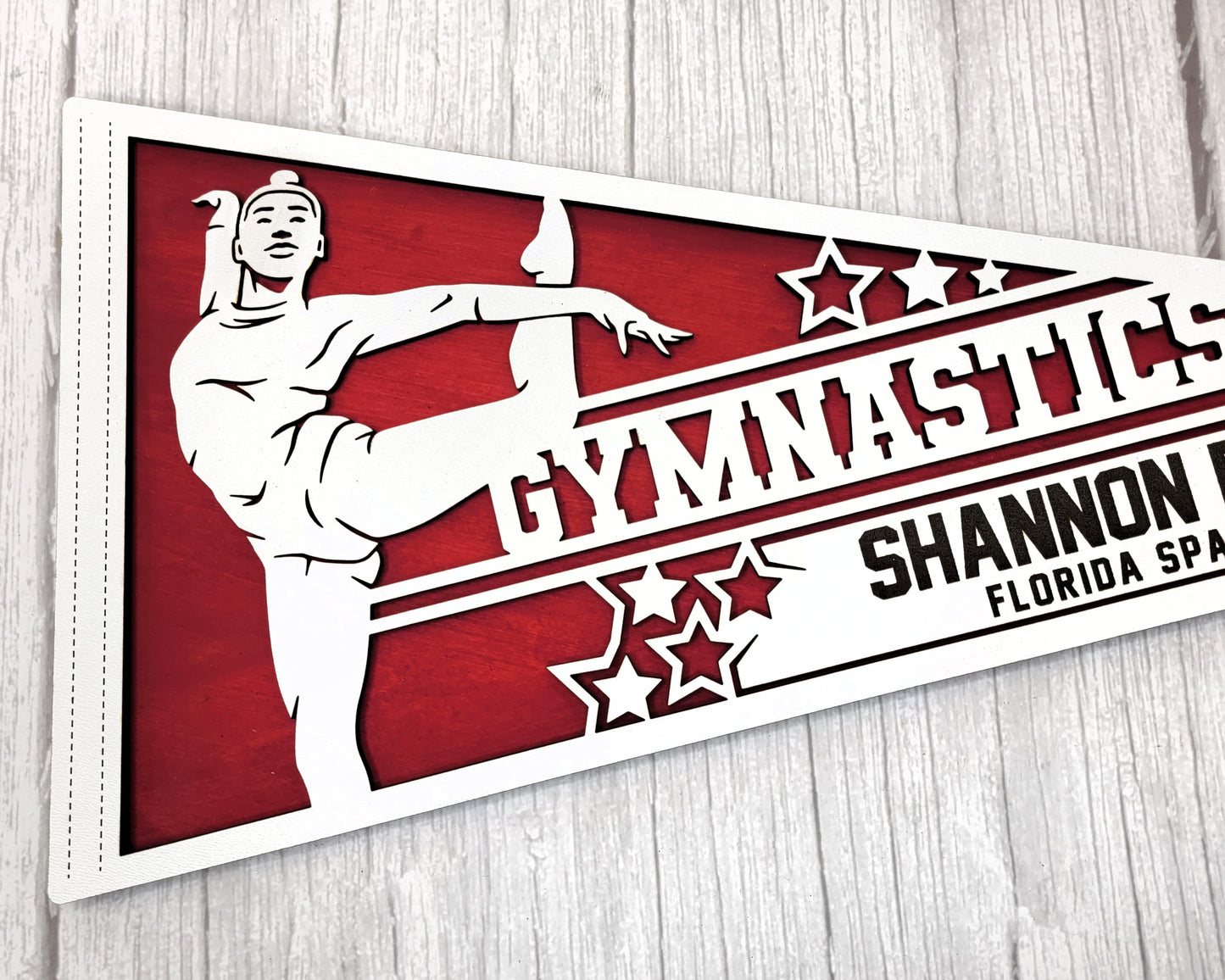 Stadium Series Sports Pennant-Gymnastics (Customizable)