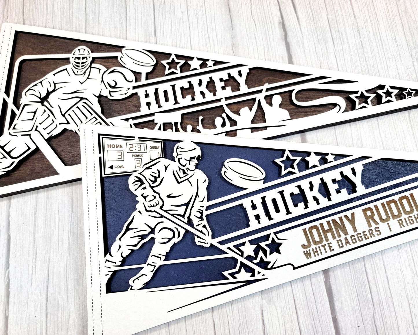 Stadium Series Sports Pennant-Hockey (Customizable)