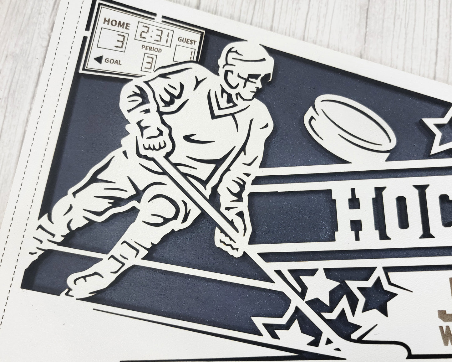 Stadium Series Sports Pennant-Hockey (Customizable)