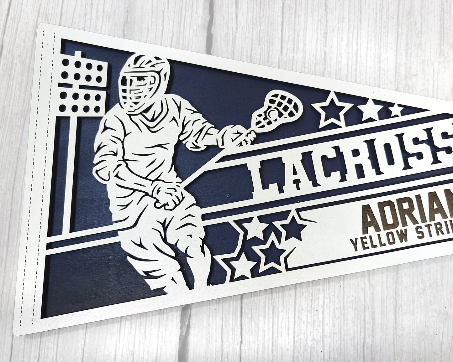 Stadium Series Sports Pennants-Lacrosse (Customizable)