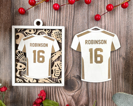 Sports Jersey Ornament-Lacrosse (Customizable)