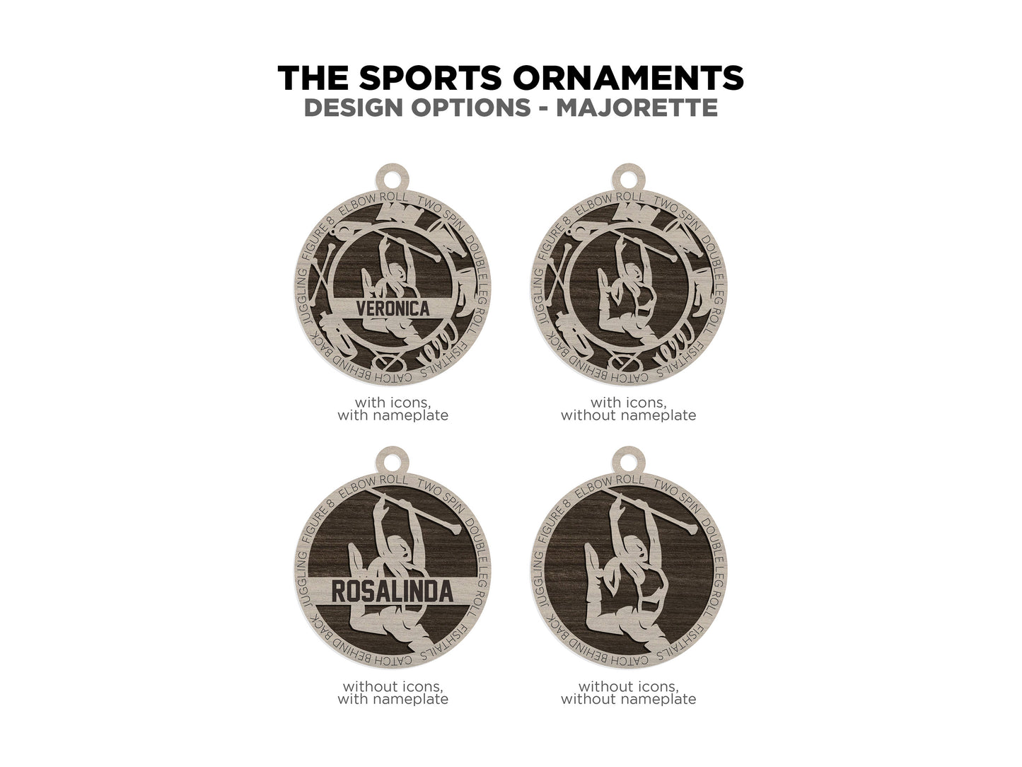 Sport Series Ornaments (Customizable)