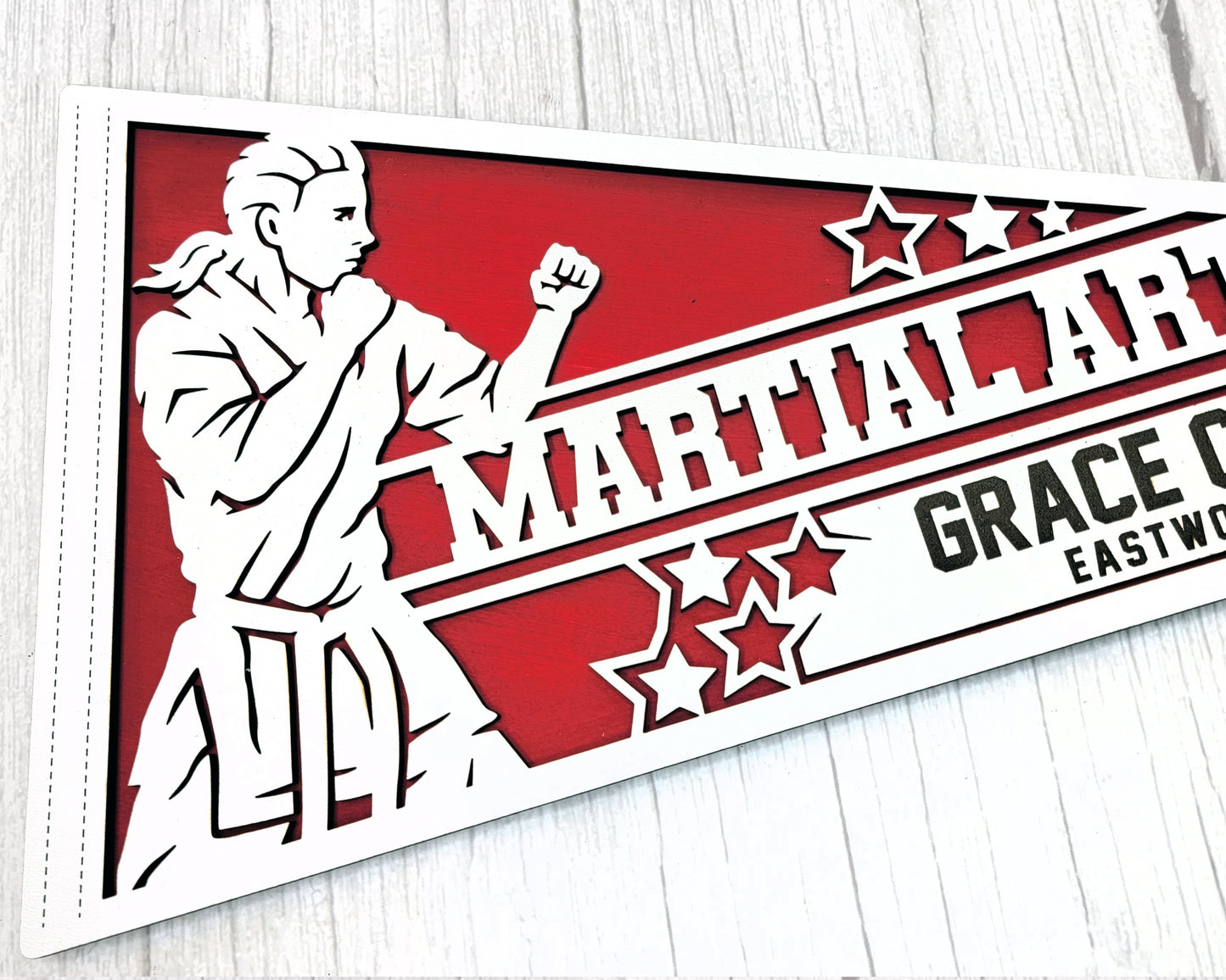 Stadium Series Pennant-Martial Arts (Customizable)