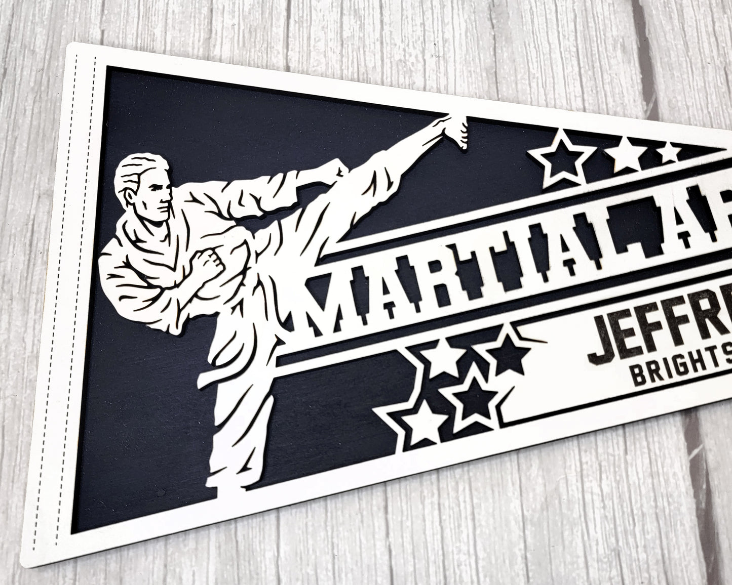 Stadium Series Pennant-Martial Arts (Customizable)