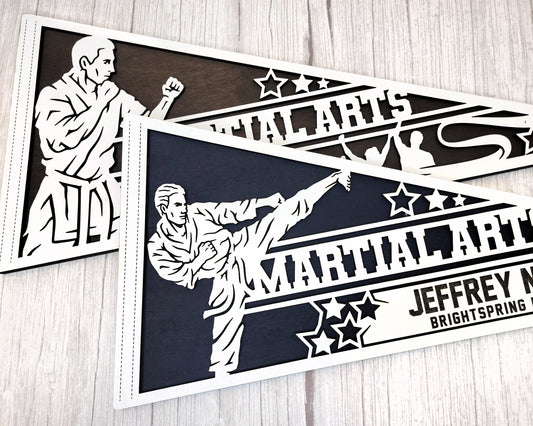 Stadium Series Pennant-Martial Arts (Customizable)