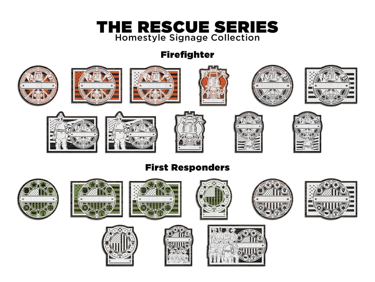 Rescue Series First Responder Signs