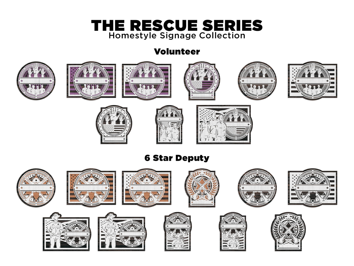 Rescue Series First Responder Signs