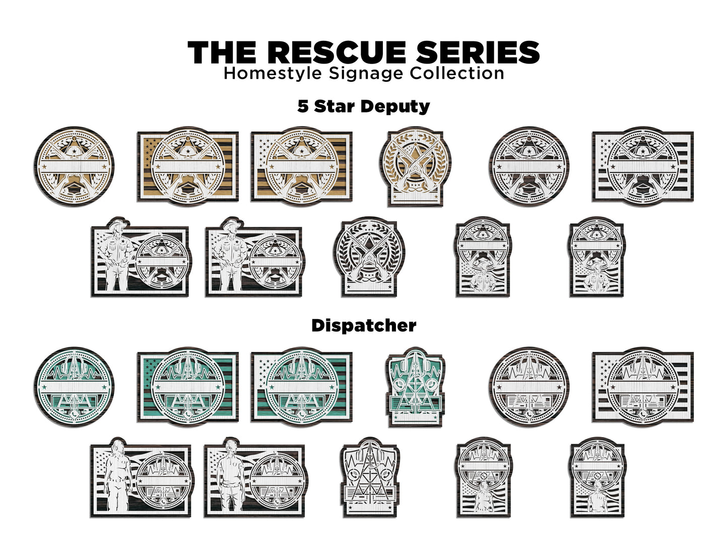 Rescue Series First Responder Signs