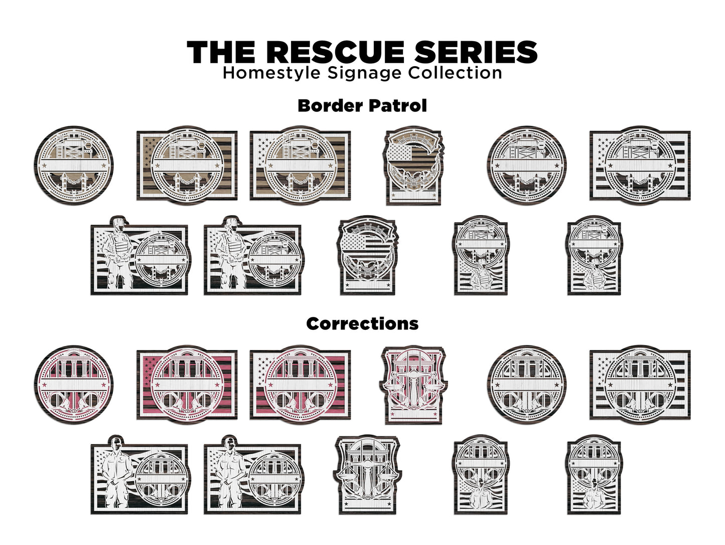 Rescue Series First Responder Signs