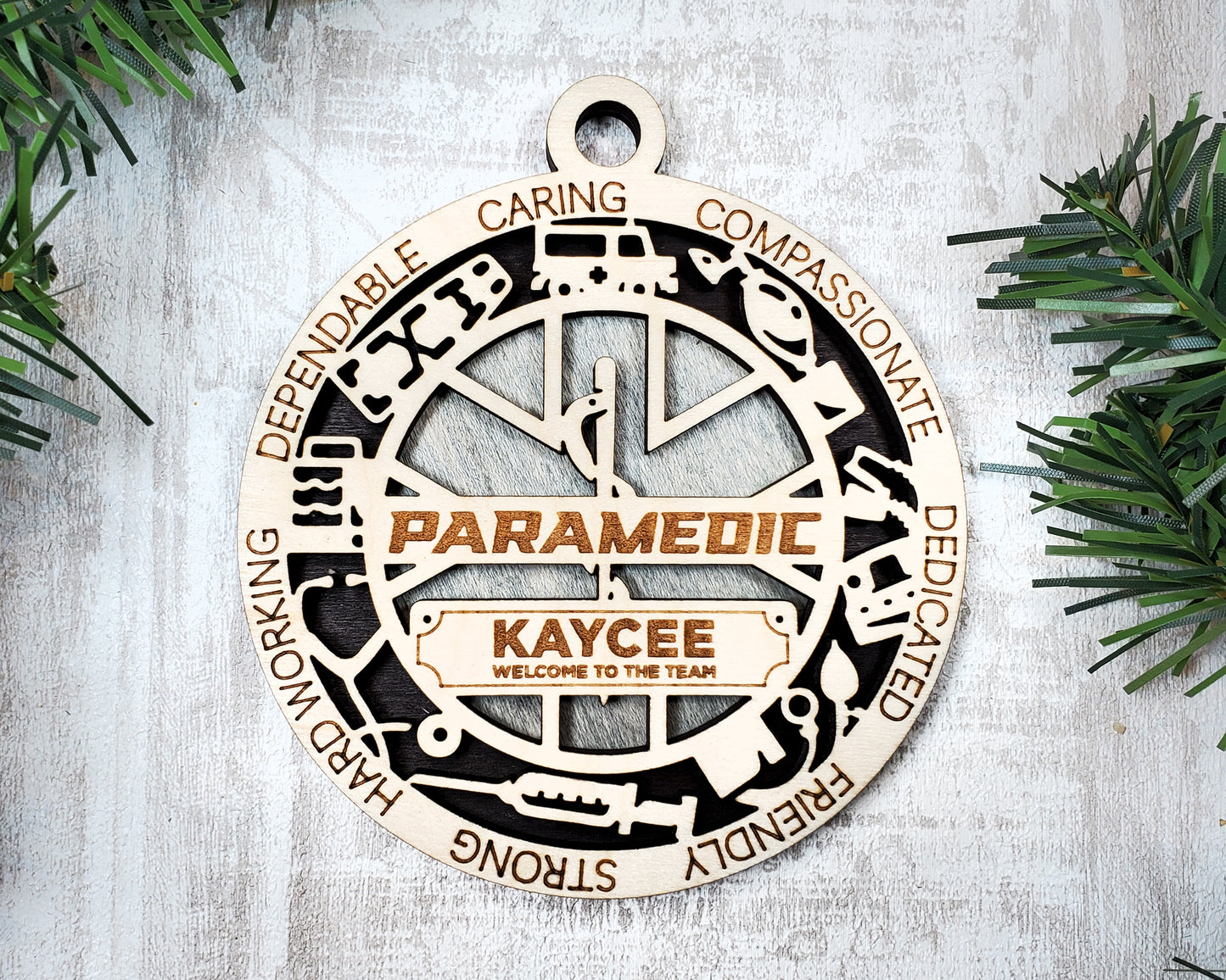 First Responder Ornaments (Customizable)