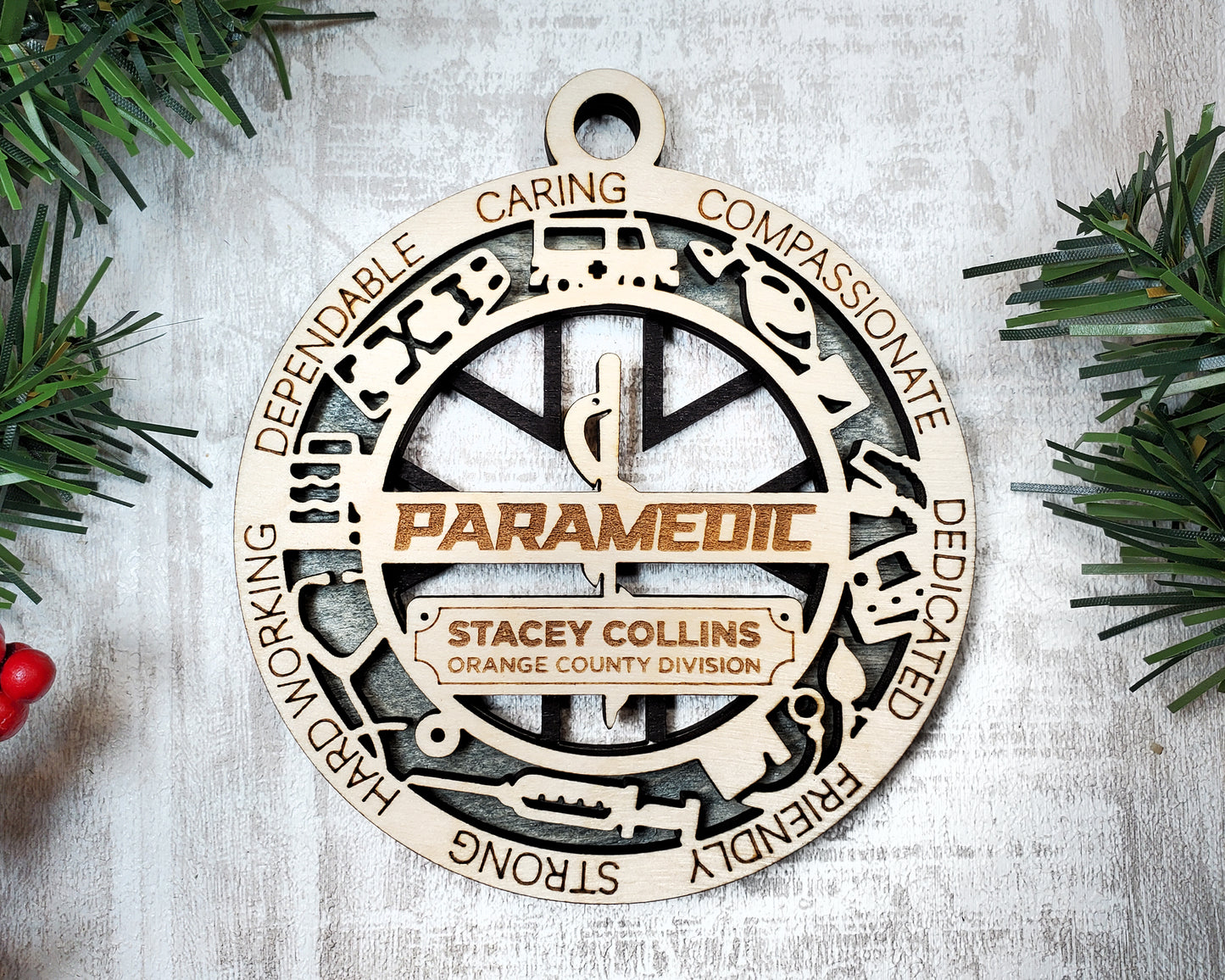 First Responder Ornaments (Customizable)