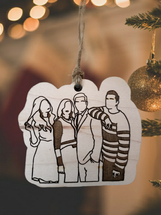 Television Creek Family Outline (Full) Ornament