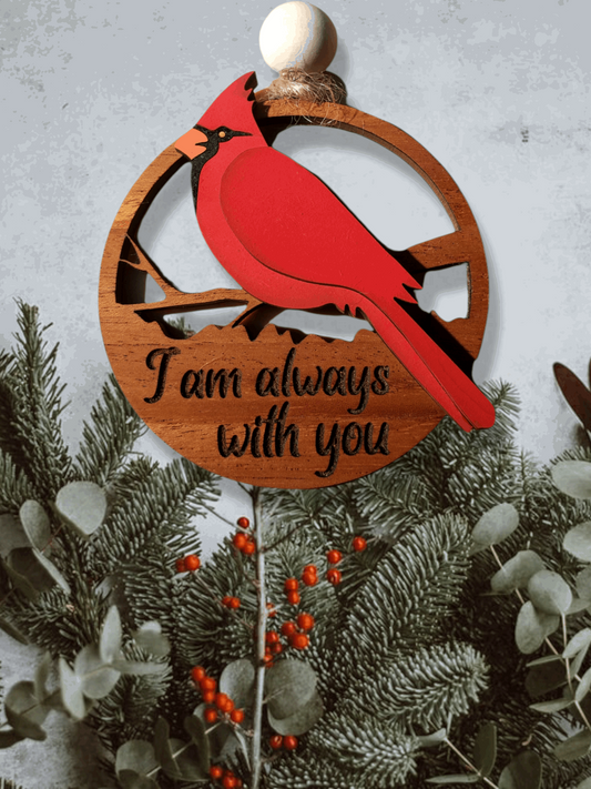 Cardinal I Am Always With You Memorial Ornament