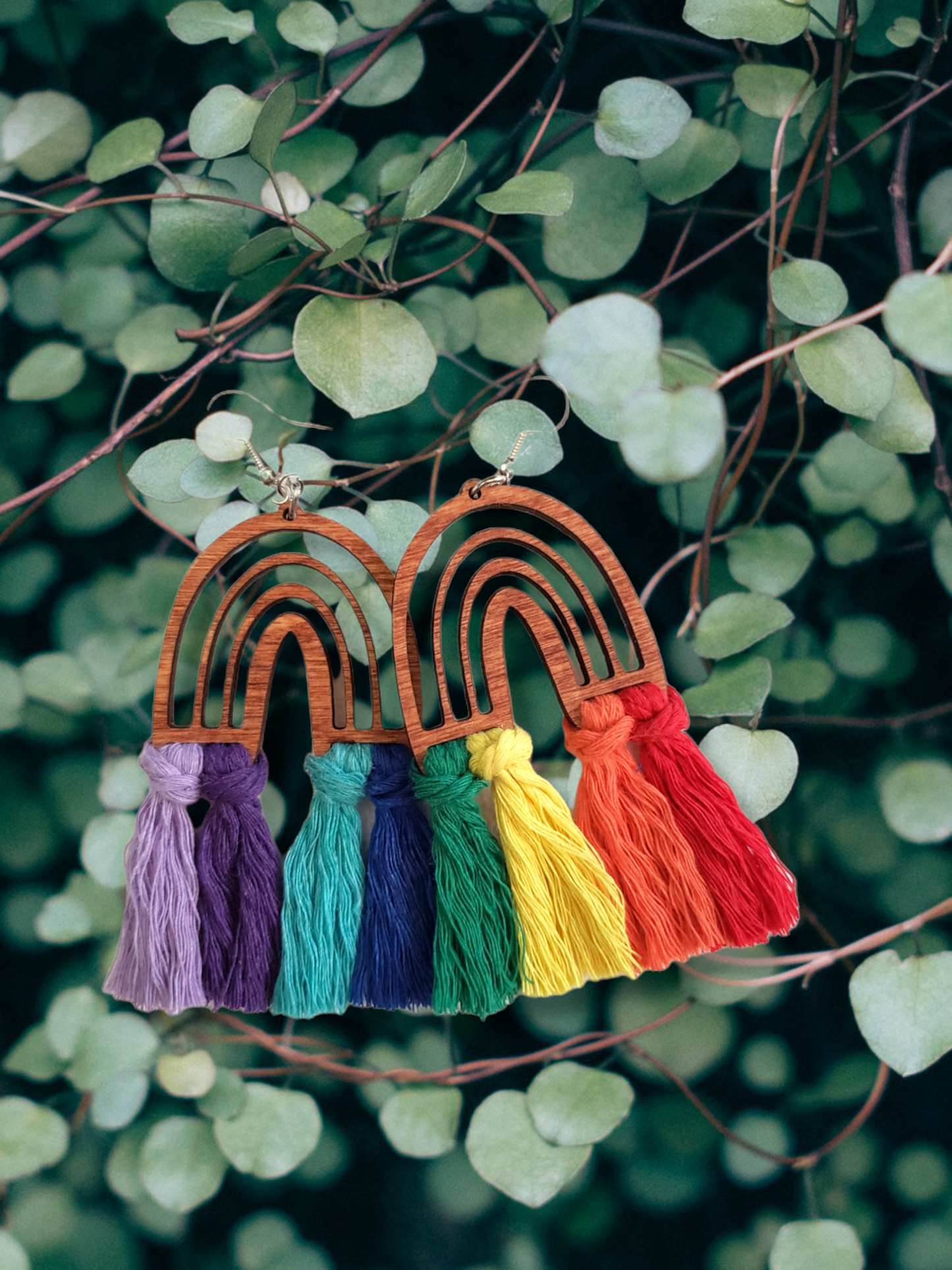 Rainbow Wrapped Earrings