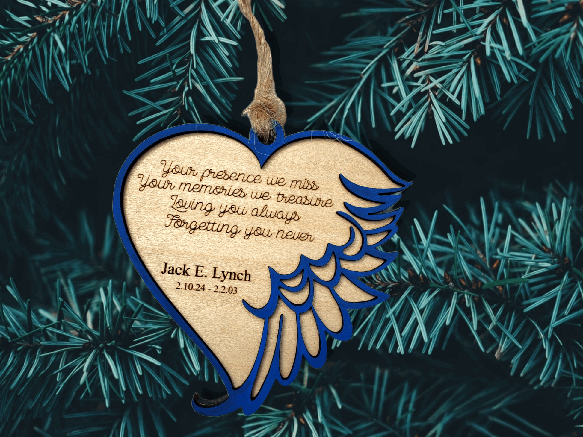 Angel Wing Memorial Ornament