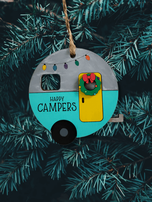 Round Camper Ornament