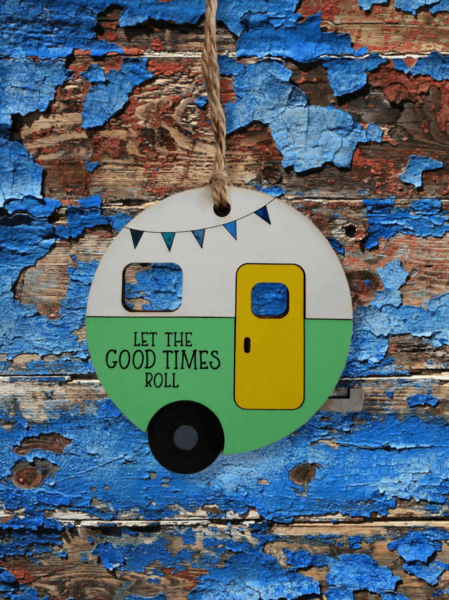 Round Camper Ornament