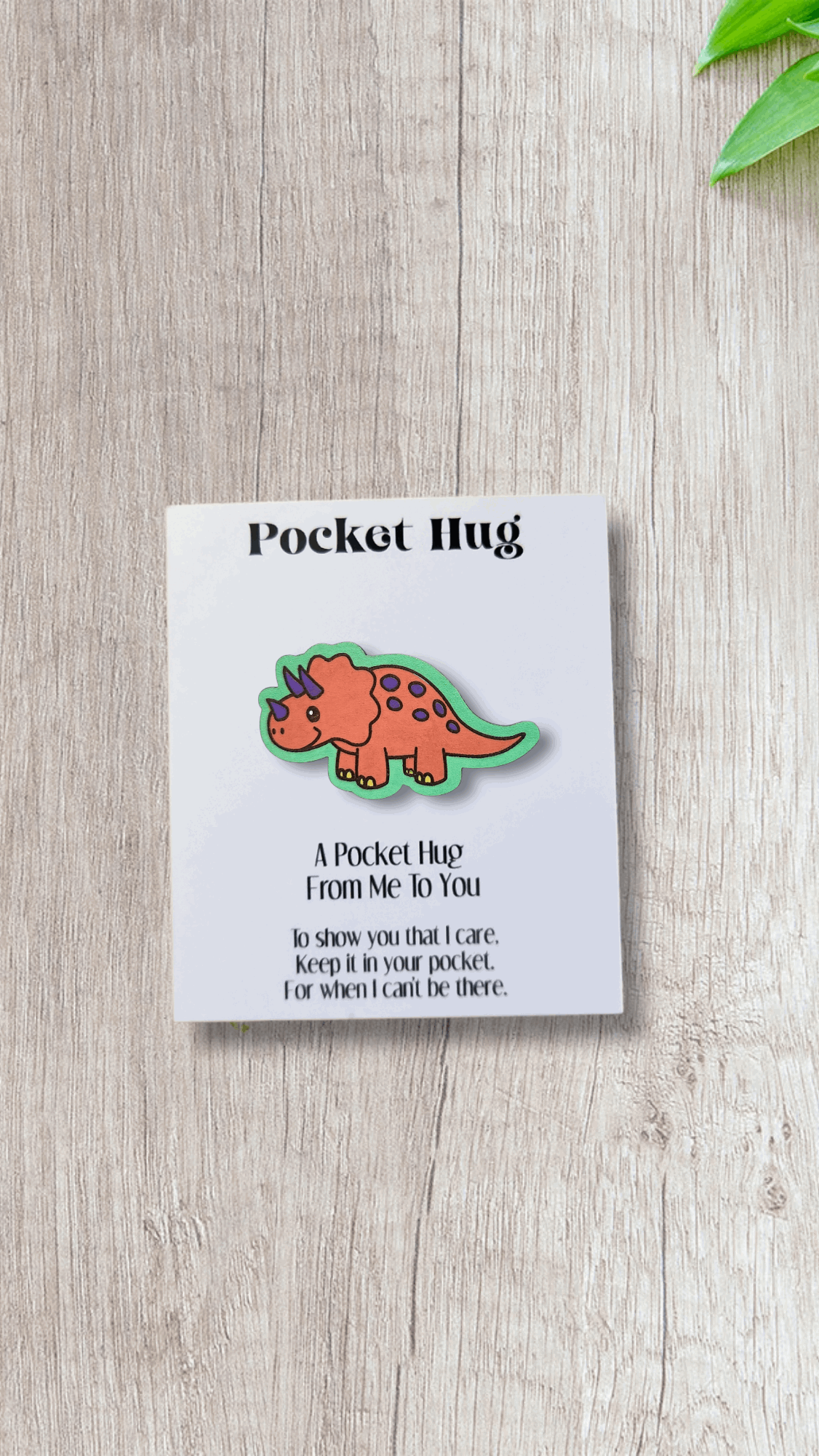 Dinosaur Pocket Hugs (Customizable)