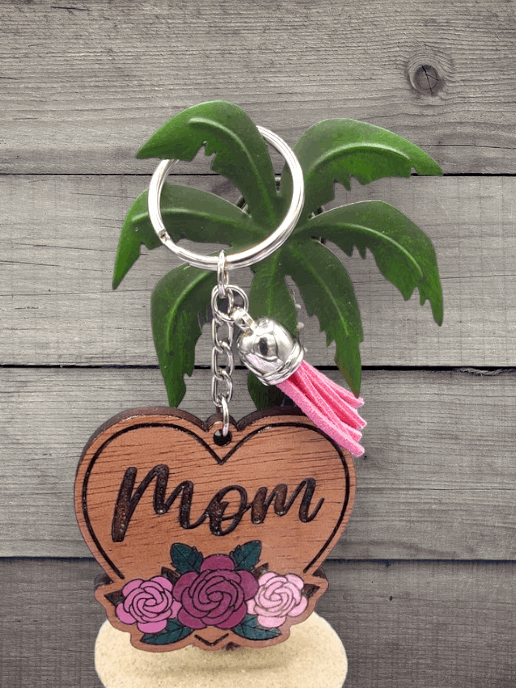 Engraved Heart Keychain (Customizable)