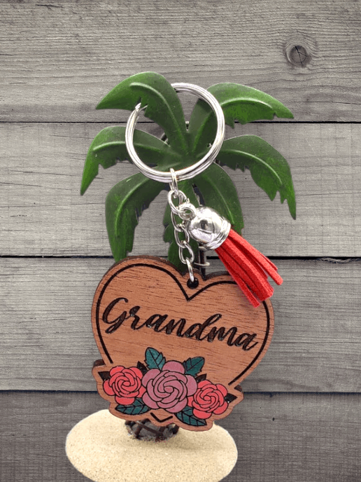 Engraved Heart Keychain (Customizable)