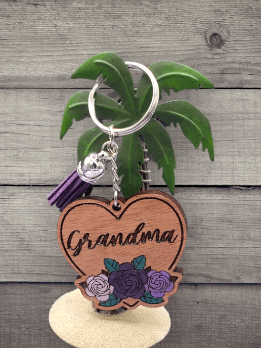 Engraved Heart Keychain (Customizable)