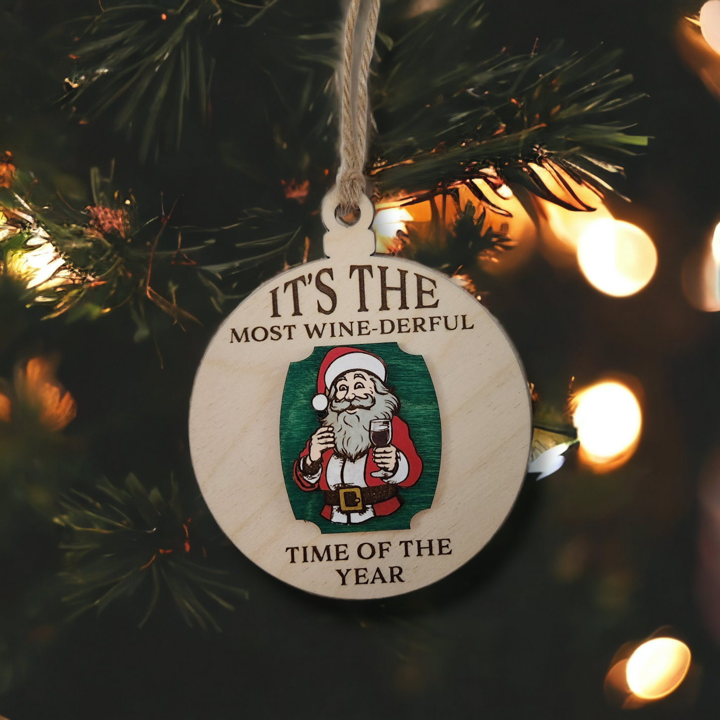 Toast to the Season with Our "It's the Most Wine-derful Time of the Year" Ornaments!