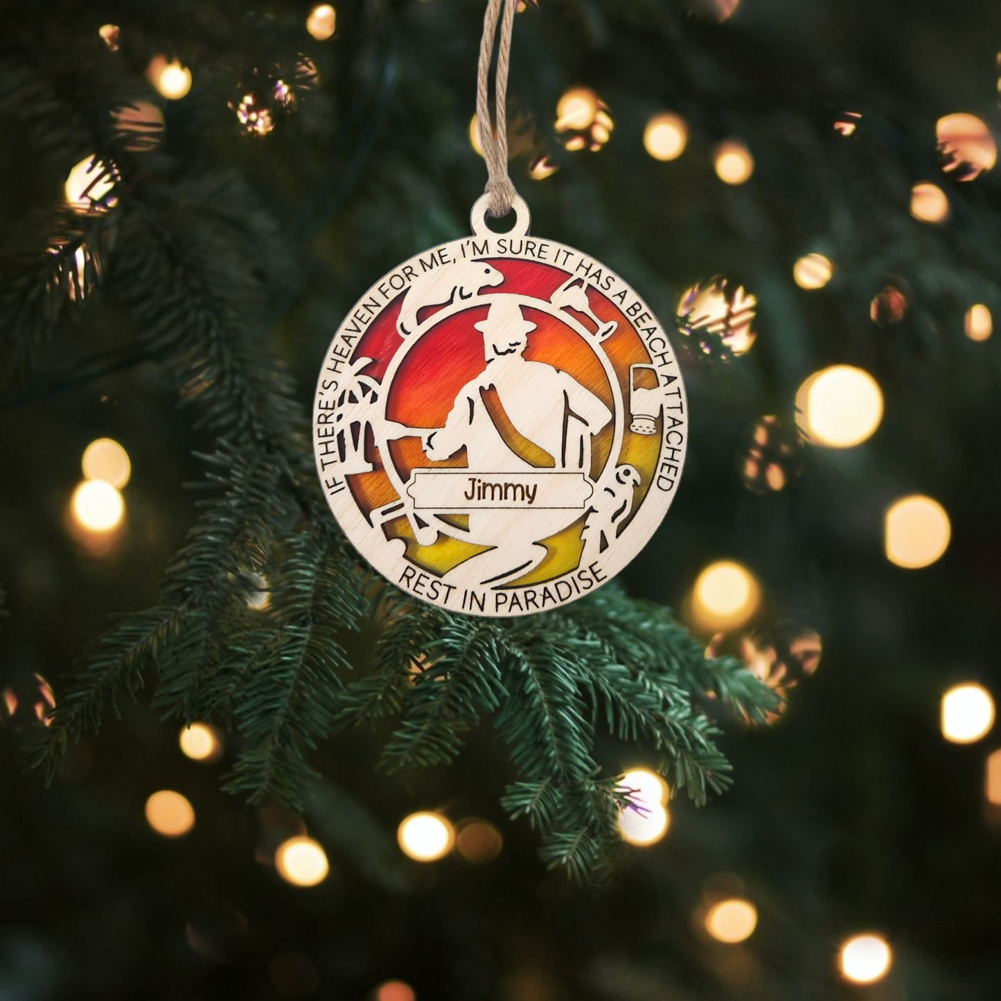 Celebrate the Margarita Legend with Our Handmade Jimmy Memorial Ornament