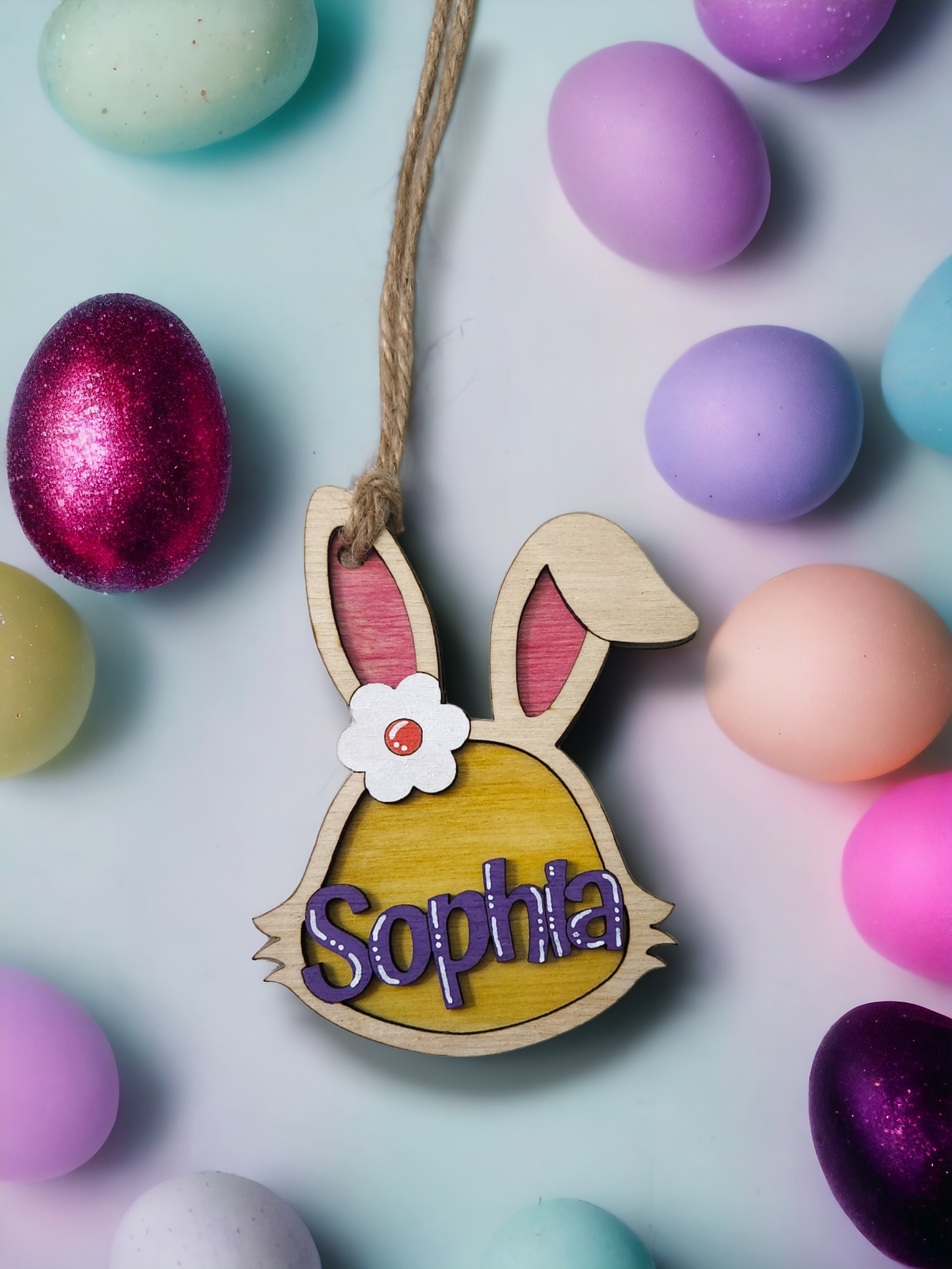 Hoppy Easter! Personalize Your Baskets with Handcrafted Wooden Bunny Tags