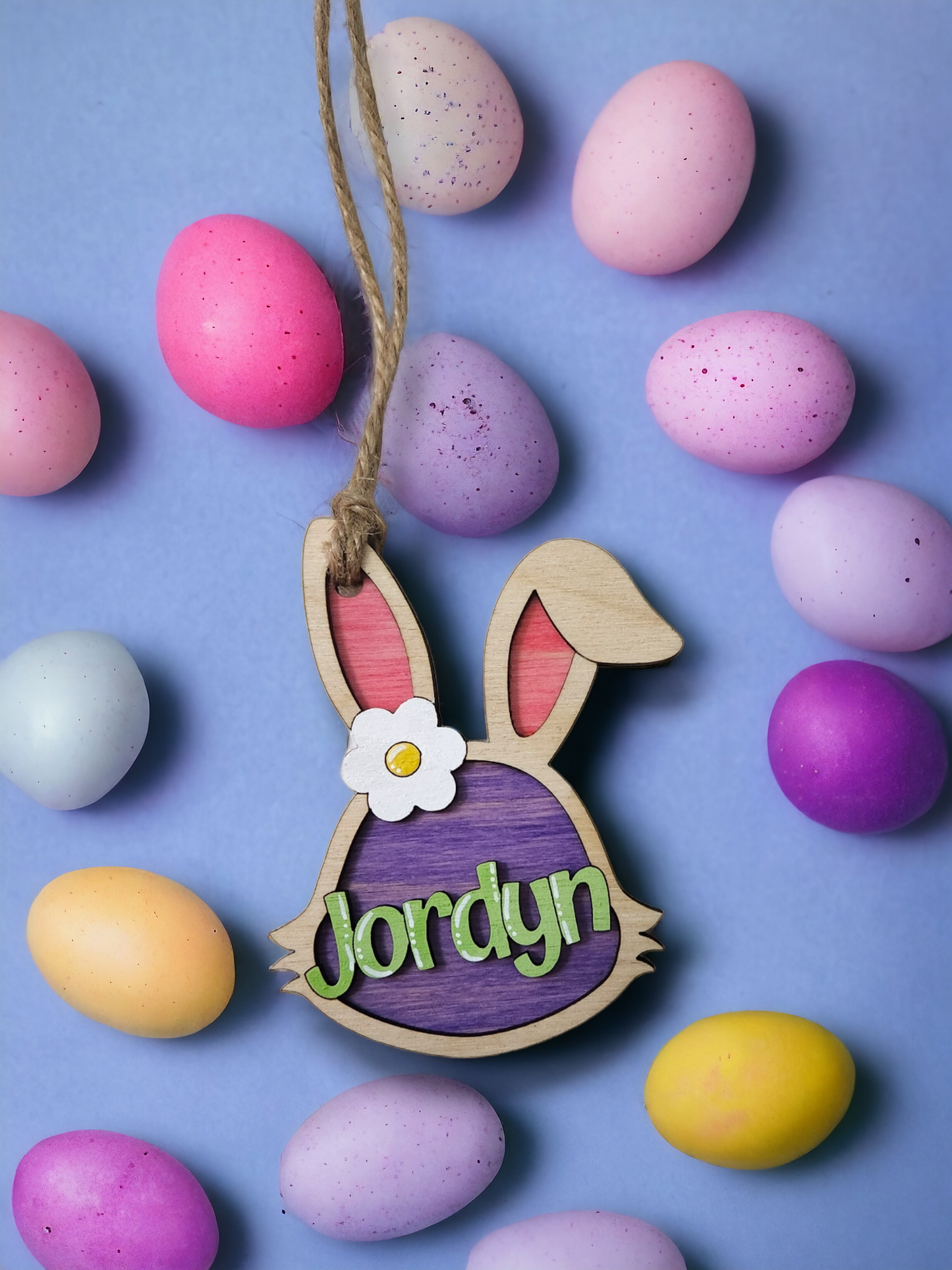 Hoppy Easter! Personalize Your Baskets with Handcrafted Wooden Bunny Tags