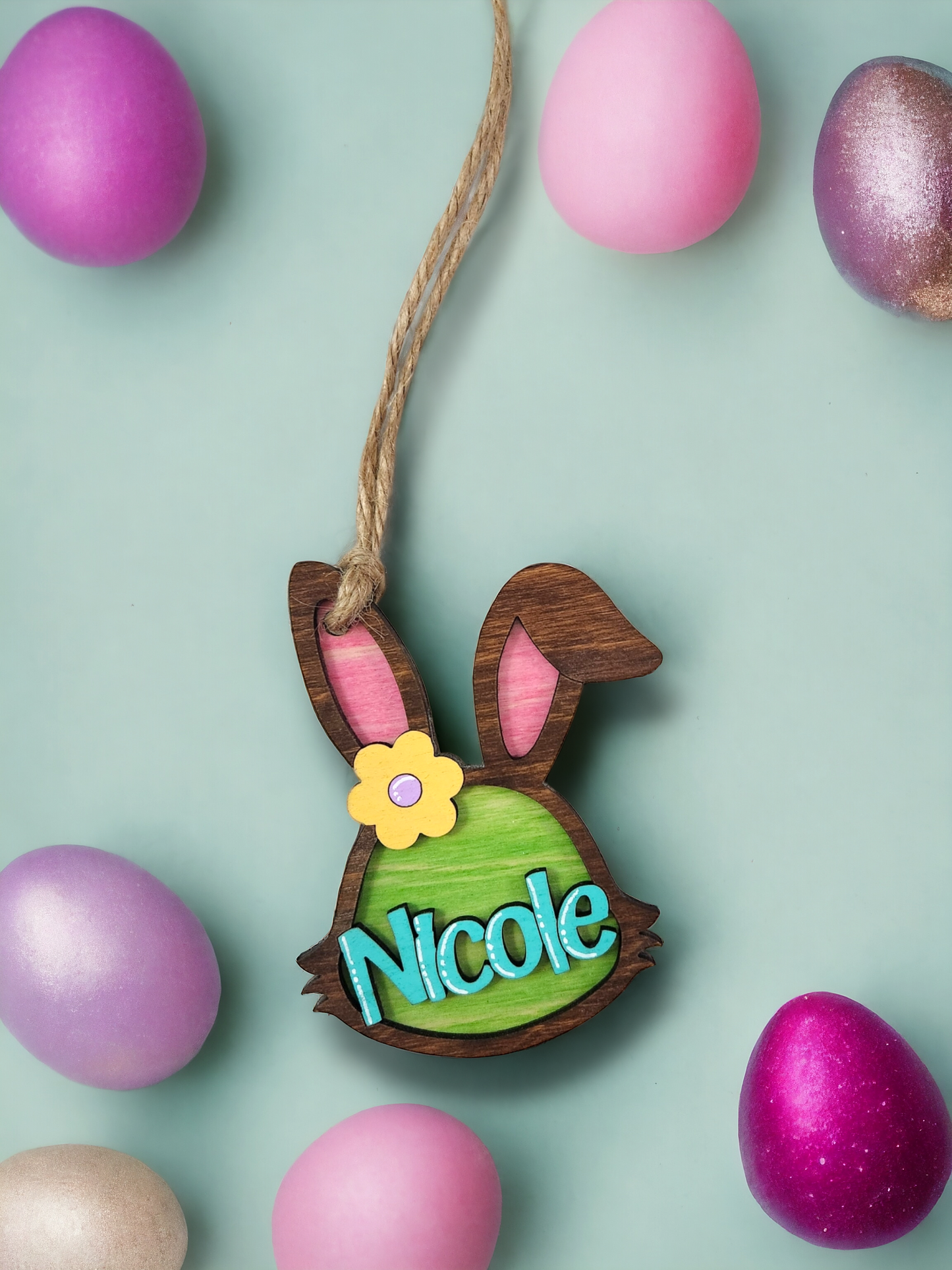 Hoppy Easter! Personalize Your Baskets with Handcrafted Wooden Bunny Tags