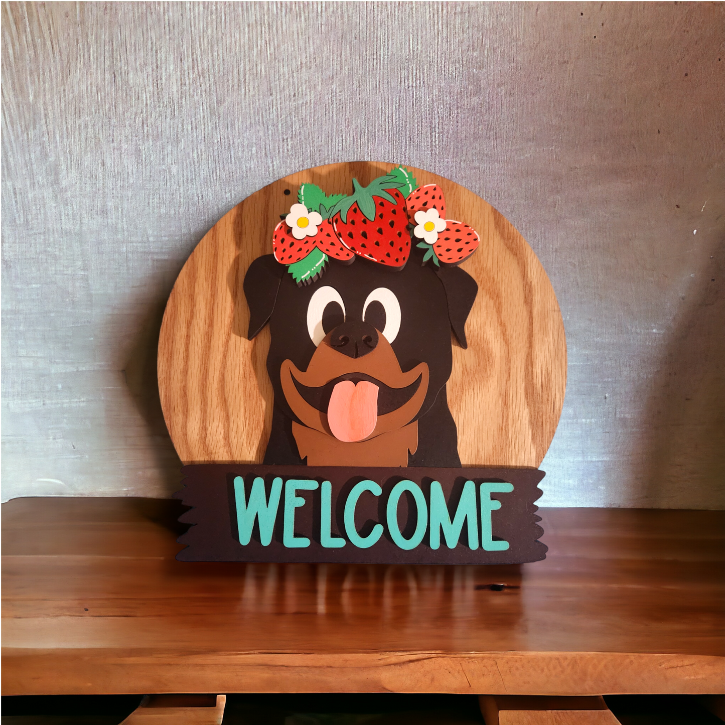 Welcome guests in style! Handmade Critter Welcome Signs with Interchangeable Hats for Every Holiday and Season!