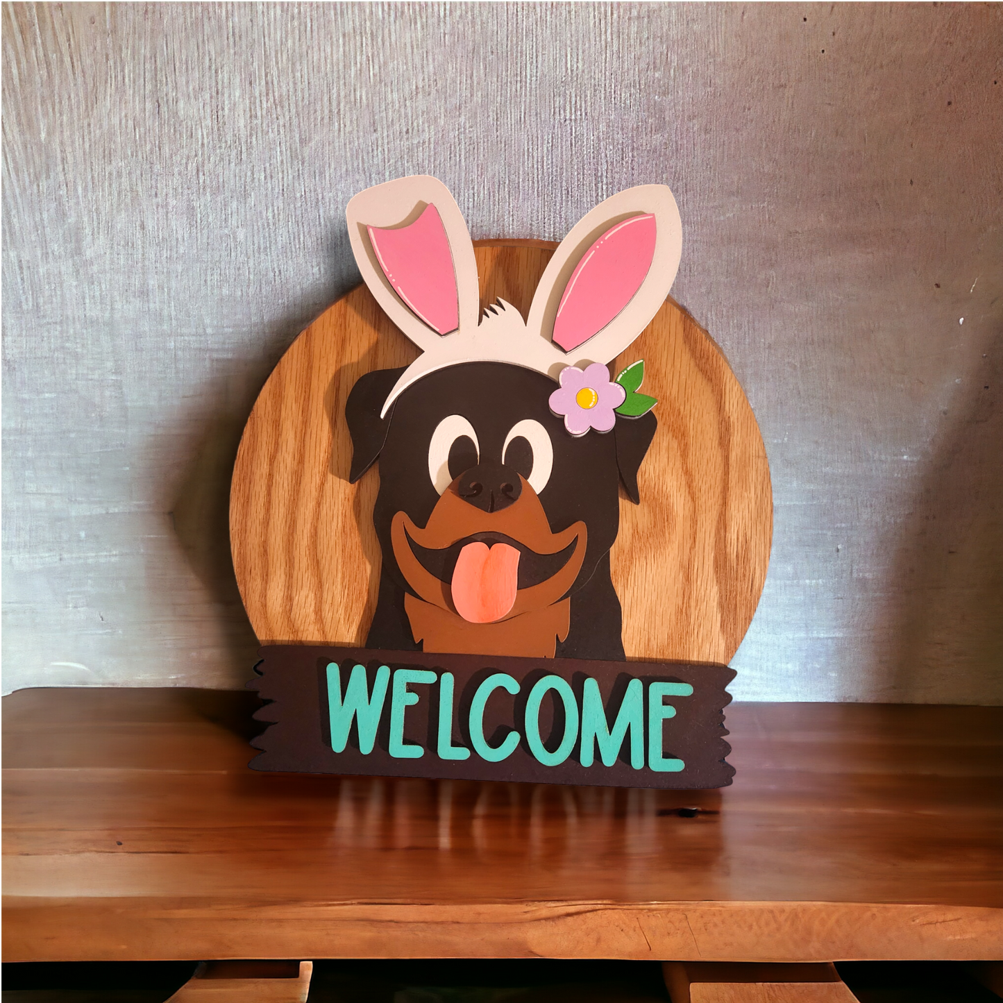 Welcome guests in style! Handmade Critter Welcome Signs with Interchangeable Hats for Every Holiday and Season!