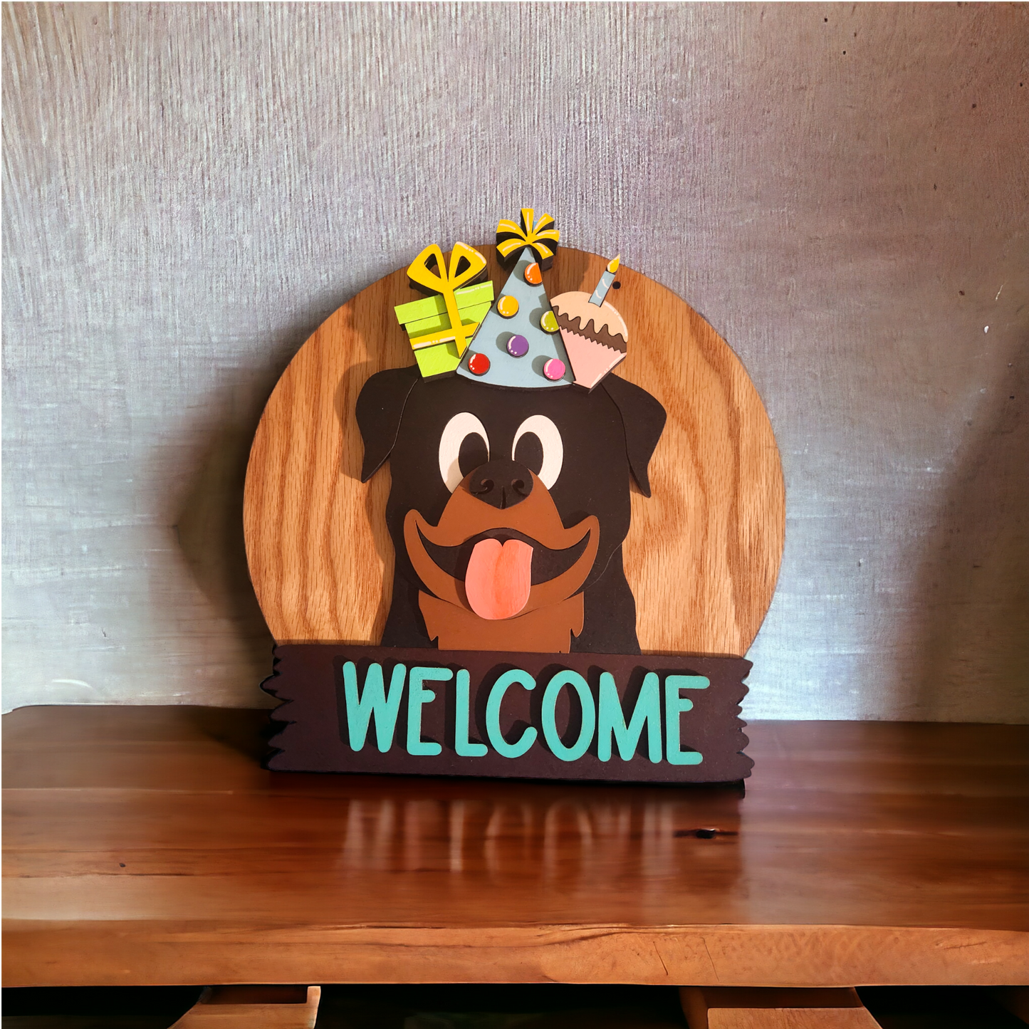 Welcome guests in style! Handmade Critter Welcome Signs with Interchangeable Hats for Every Holiday and Season!