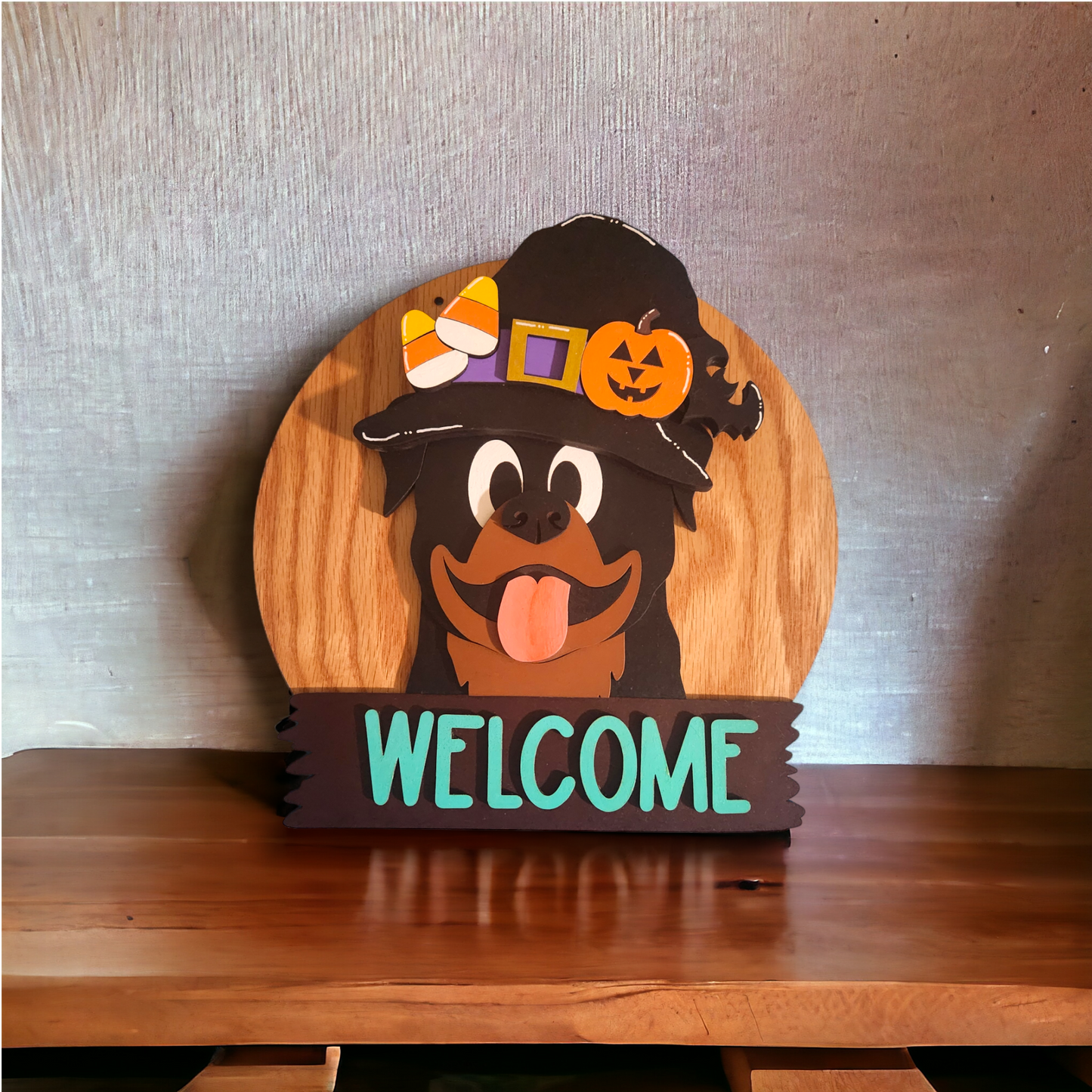 Welcome guests in style! Handmade Critter Welcome Signs with Interchangeable Hats for Every Holiday and Season!