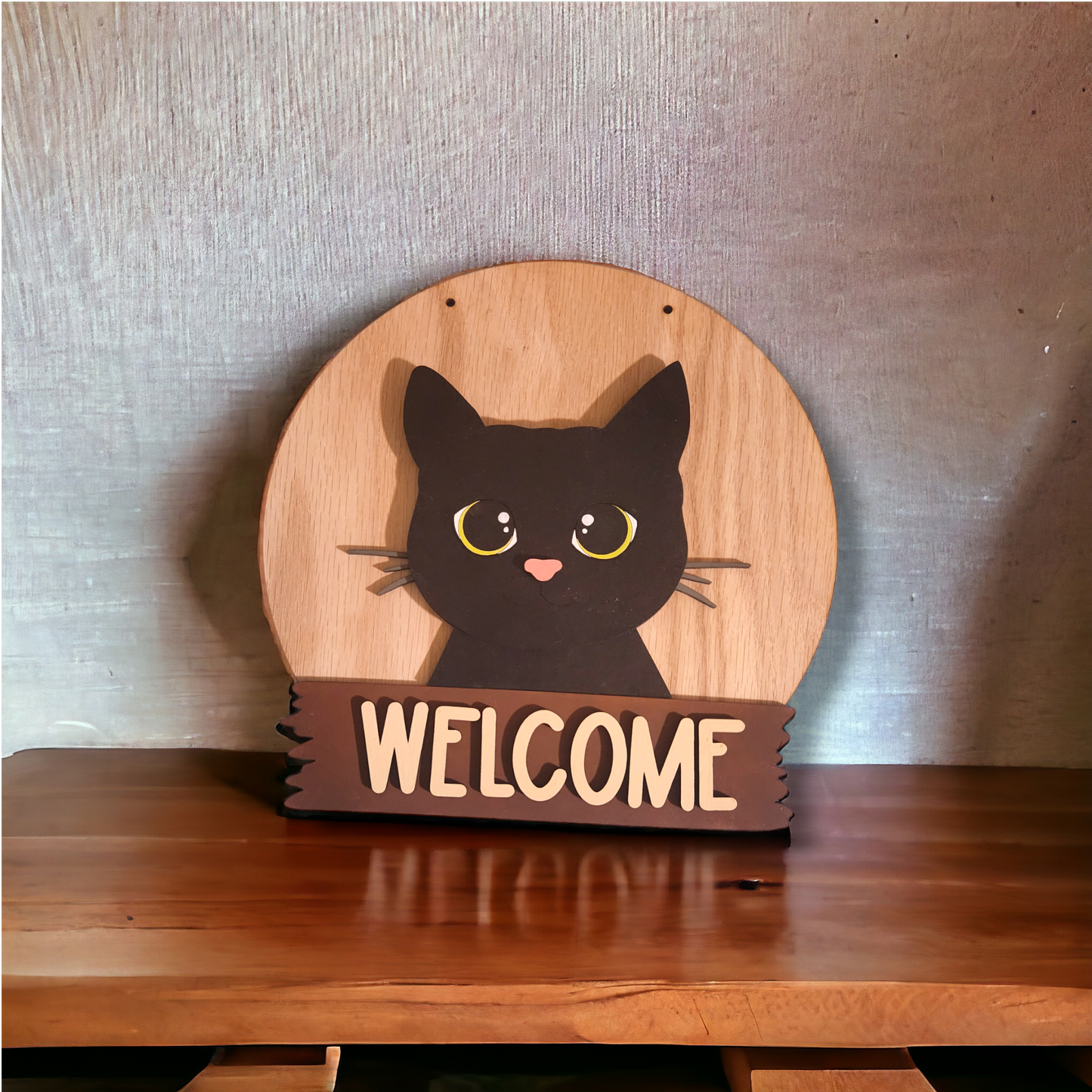 Welcome guests in style! Handmade Critter Welcome Signs with Interchangeable Hats for Every Holiday and Season!