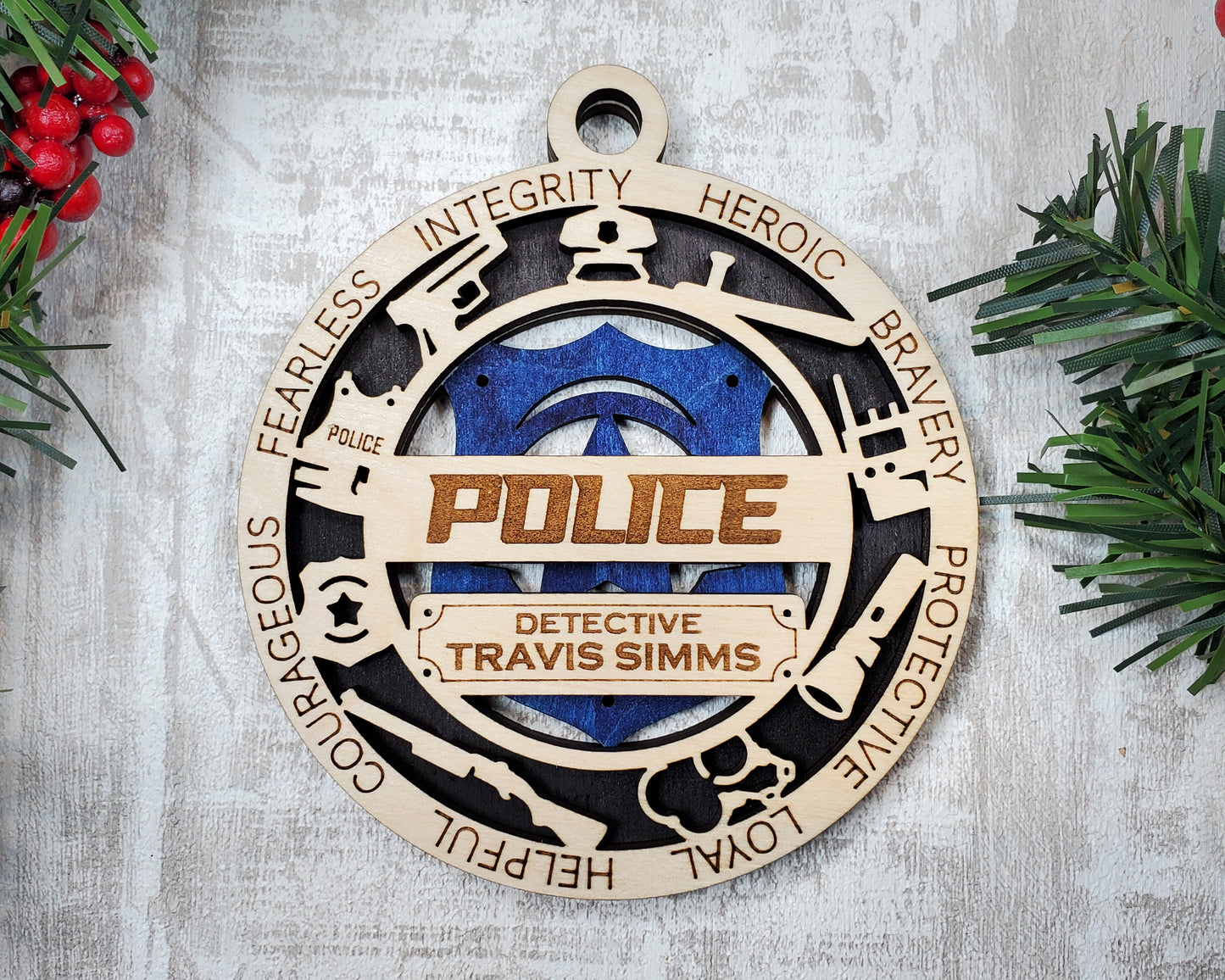 First Responder Ornaments (Customizable)