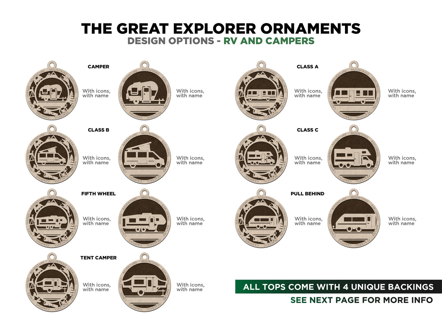 Great Explorer Ornaments (Customizable)