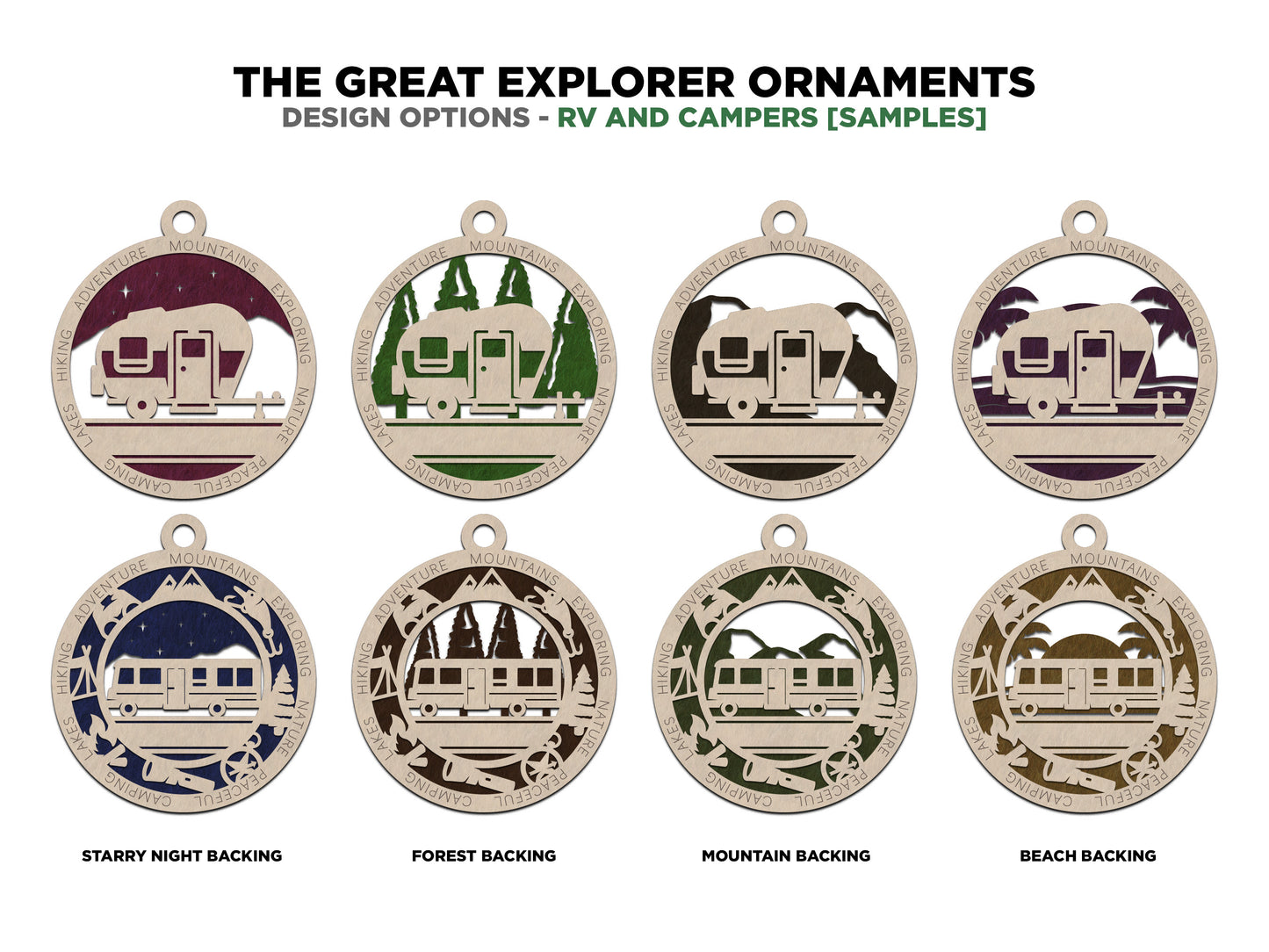 Great Explorer Ornaments (Customizable)