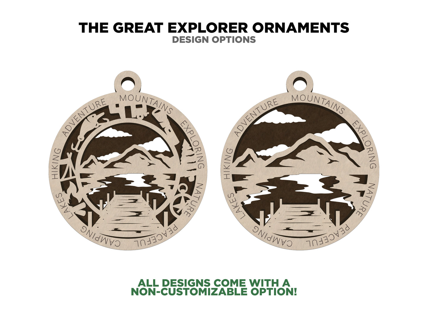 Great Explorer Ornaments (Customizable)