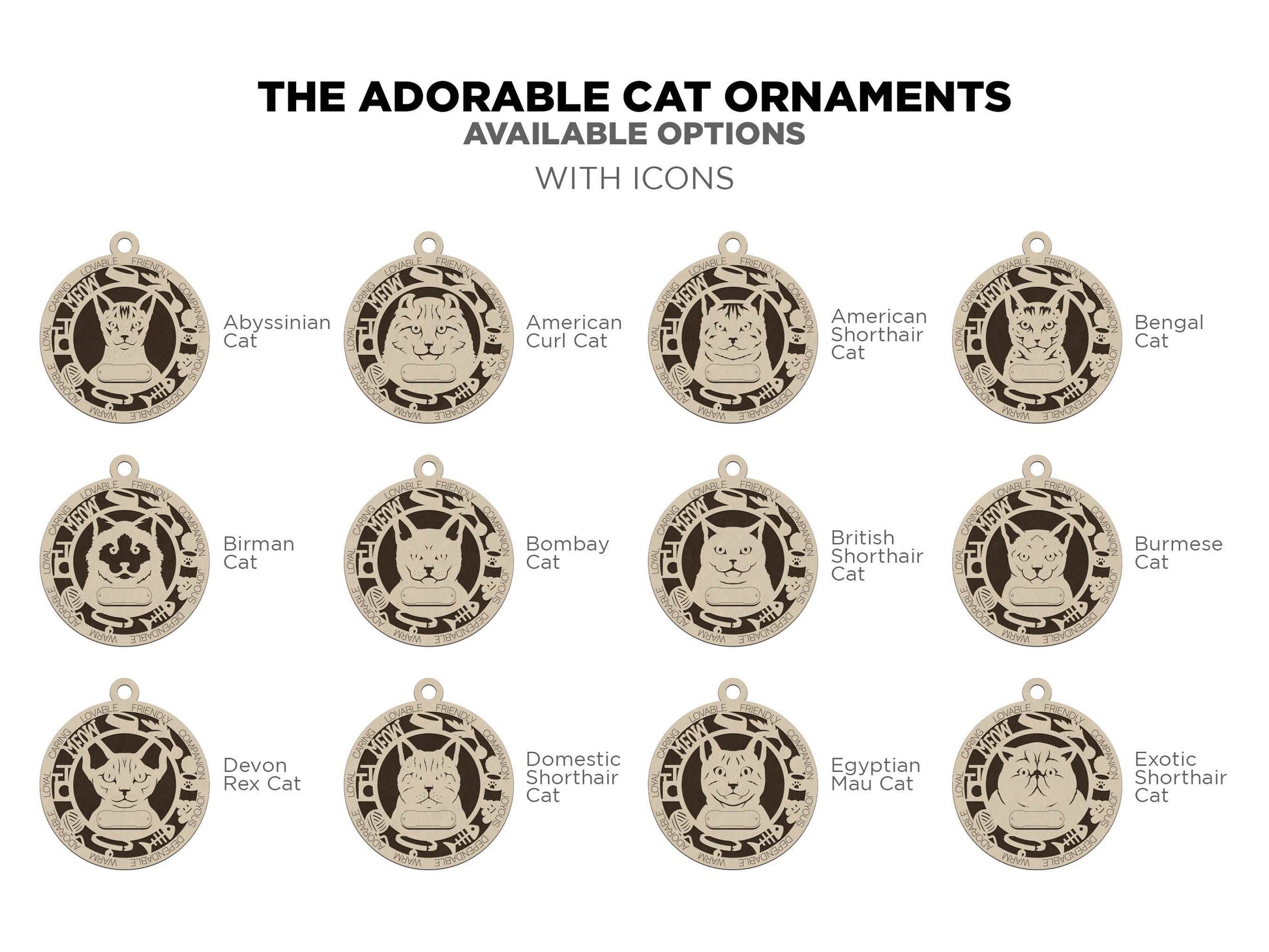 Adorable Cat Ornaments