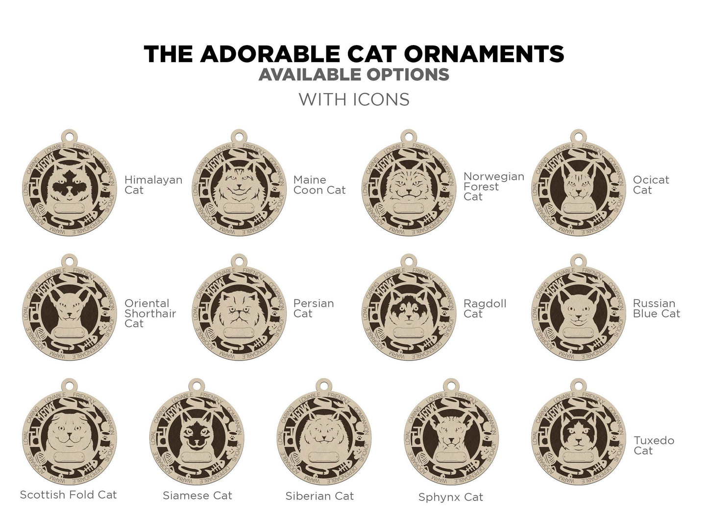 Adorable Cat Ornaments