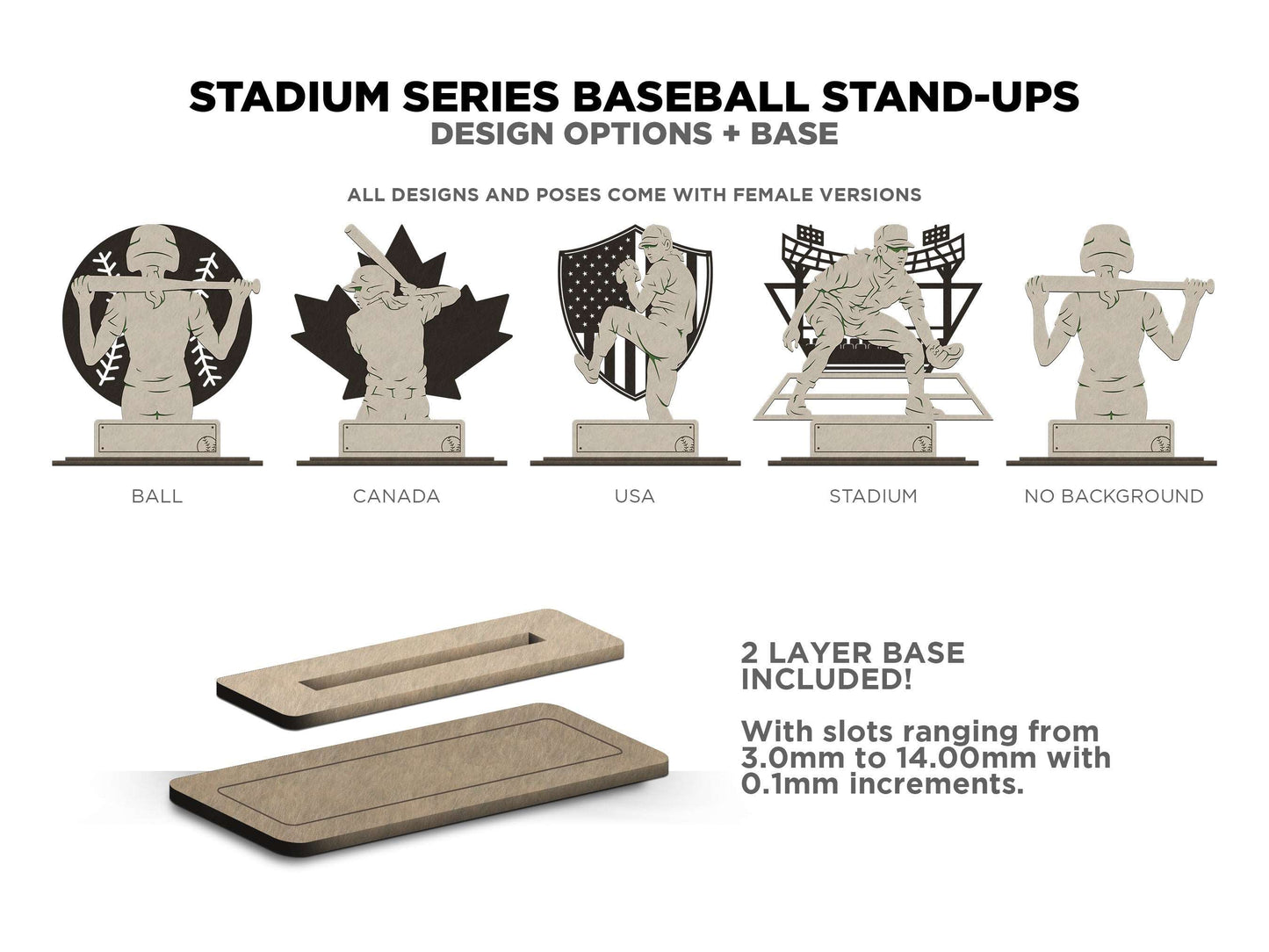 Baseball Stand-Up Sign