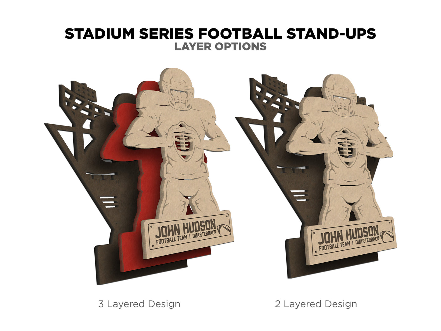 Football Stand-Up Signs (Customizable)