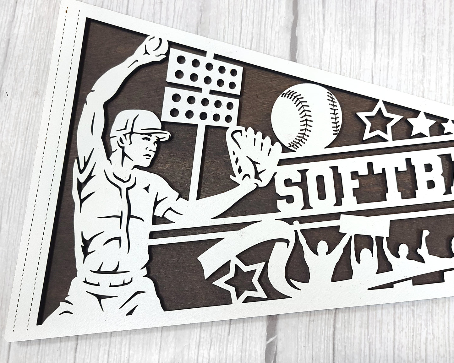 Stadium Series Sports Pennants-Softball (Customizable)