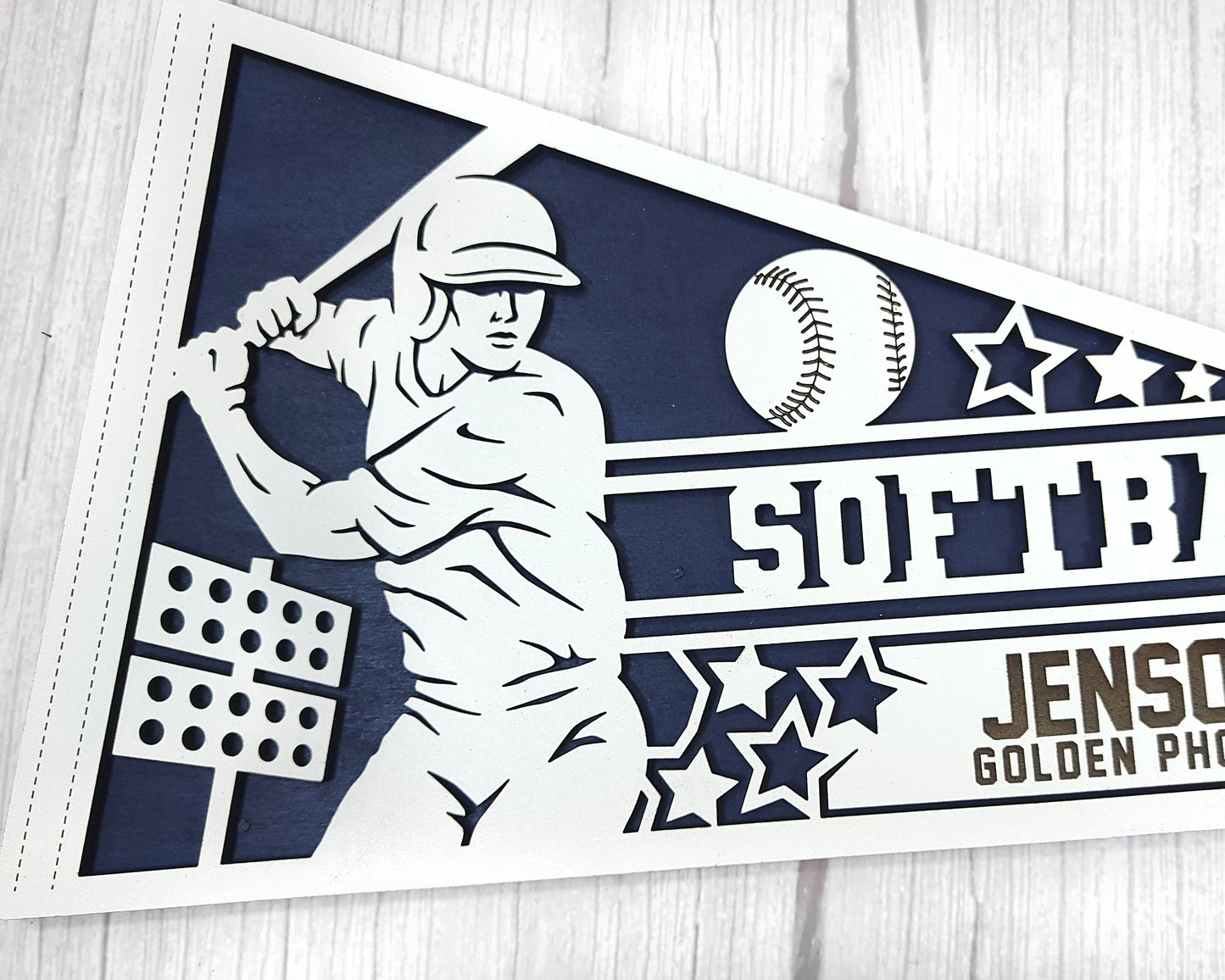 Stadium Series Sports Pennants-Softball (Customizable)