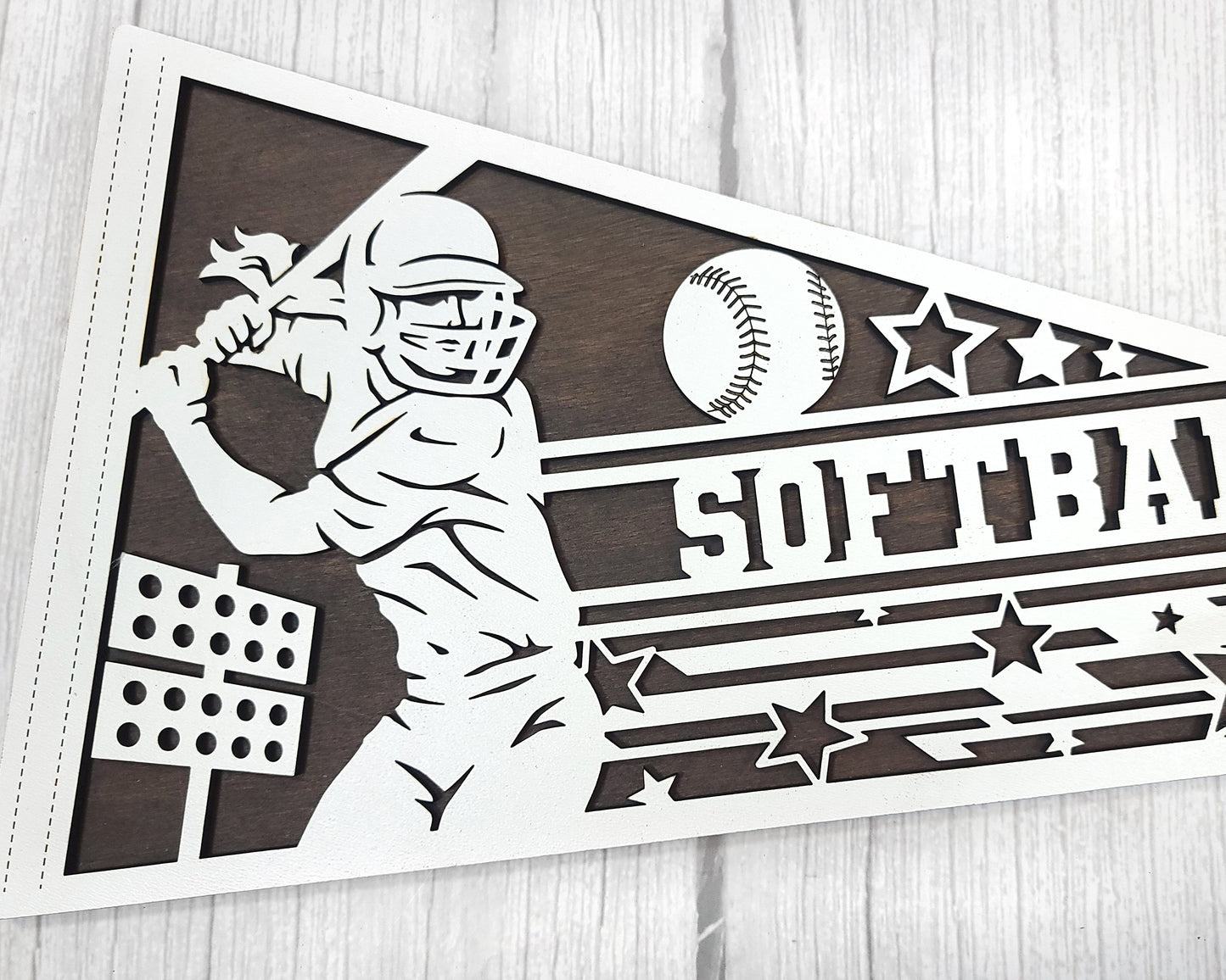 Stadium Series Sports Pennants-Softball (Customizable)