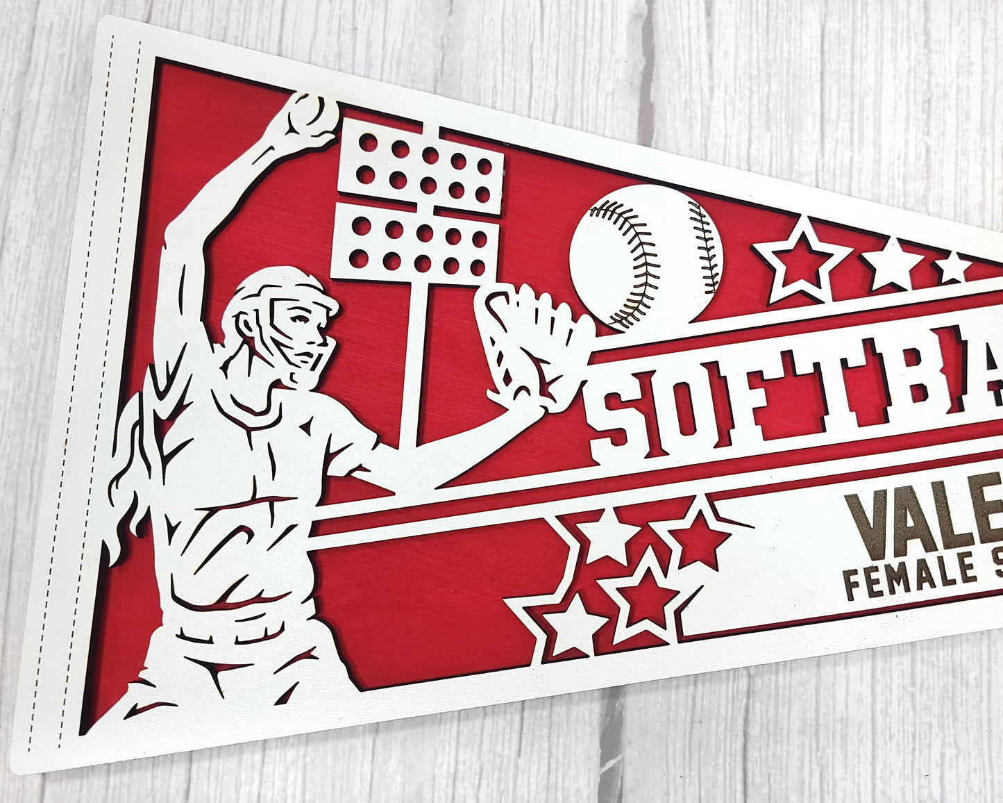 Stadium Series Sports Pennants-Softball (Customizable)