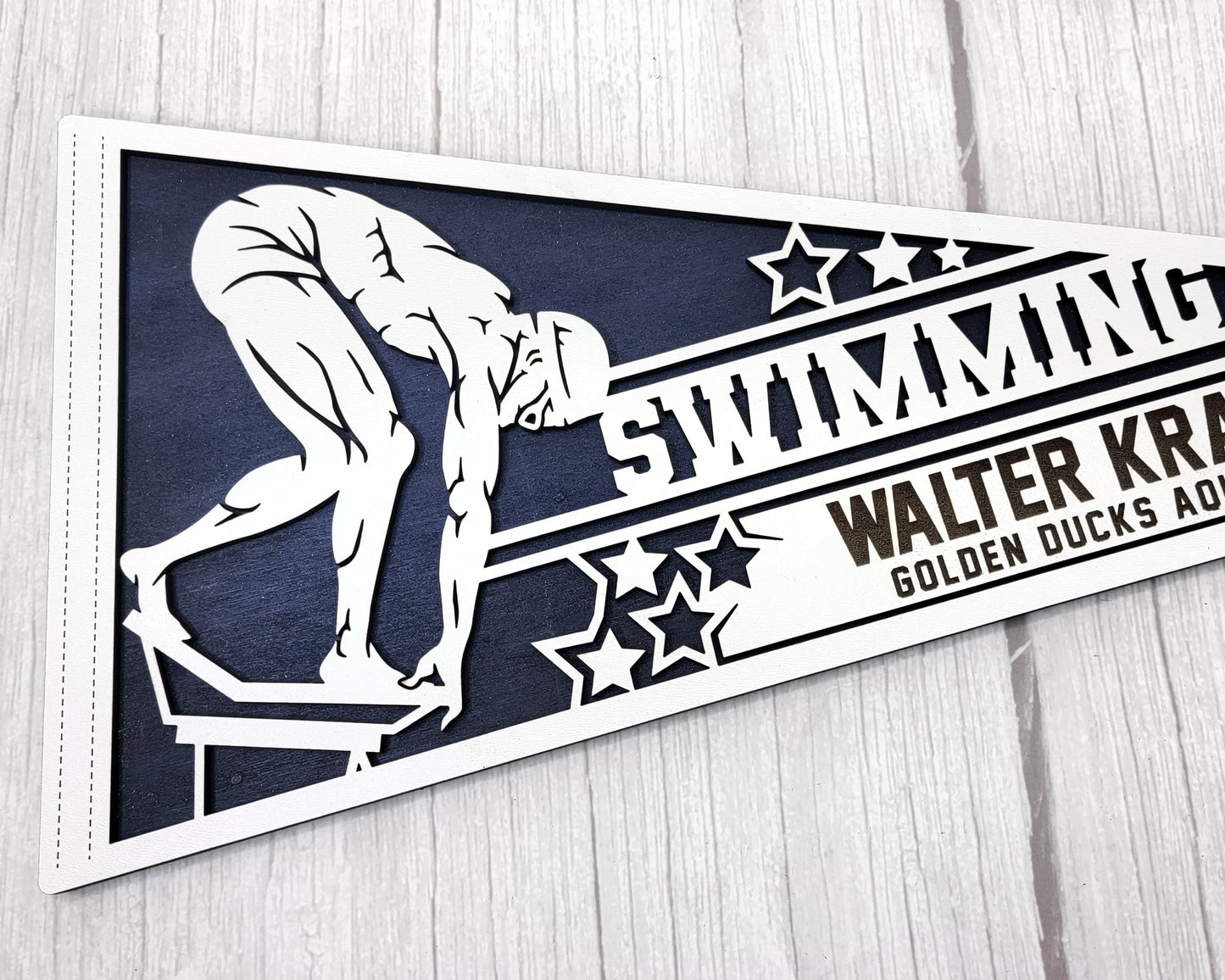 Stadium Series Sports Pennant-Swimming (Customizable)