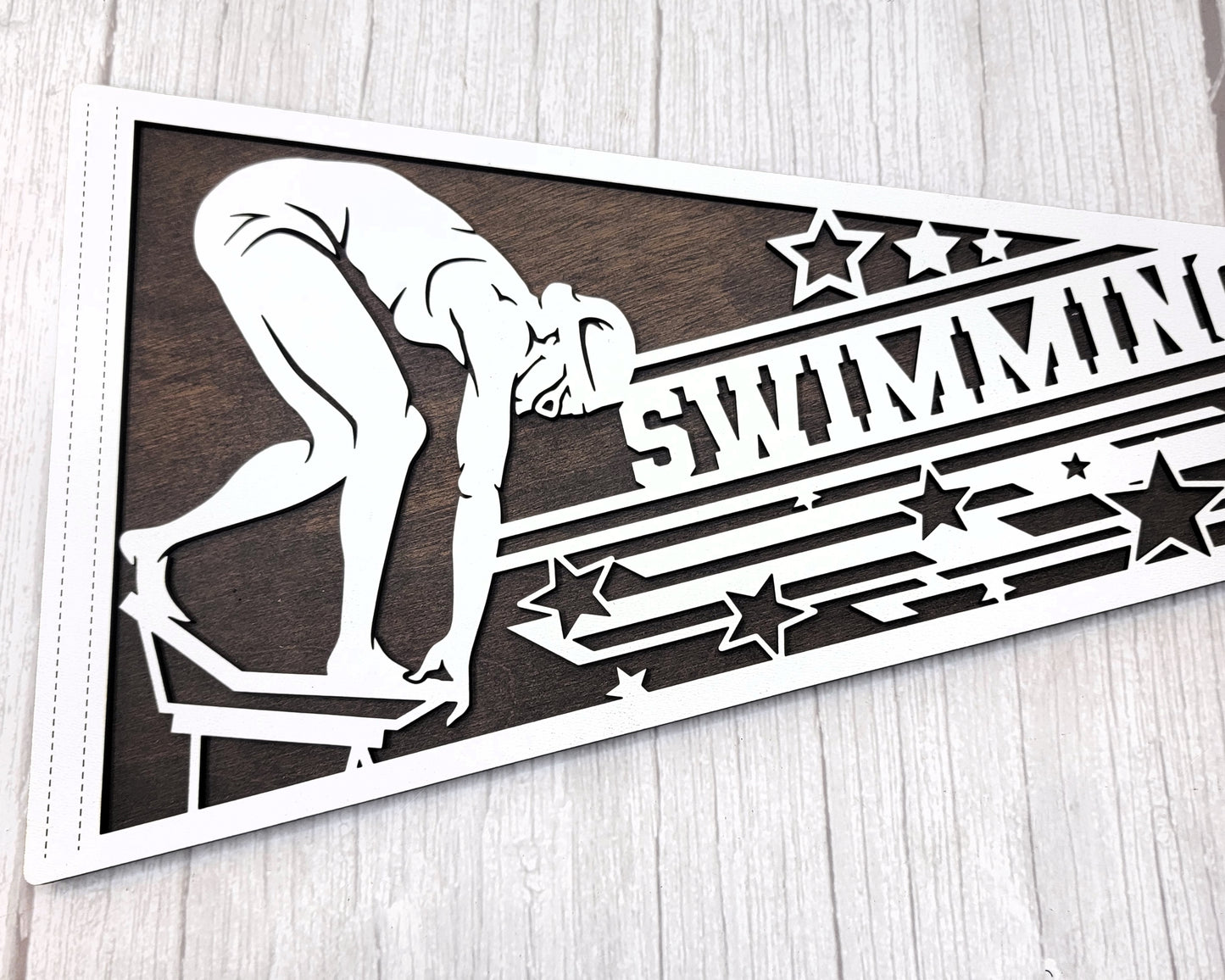 Stadium Series Sports Pennant-Swimming (Customizable)