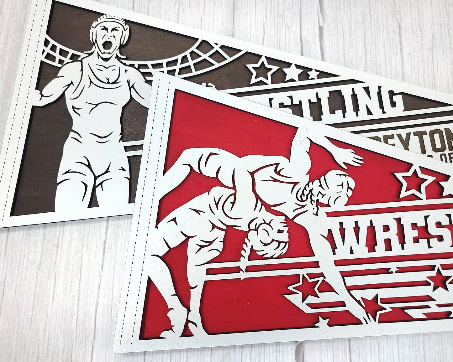 Stadium Series Sports Pennant-Wrestling (Customizable)